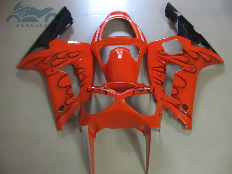 ABS Plastic fairings kit for KAWASAKI Ninja ZX 6R 2003 2004 Injection racing fairing set ZX6R 636 03 04 orange aftermarket parts |