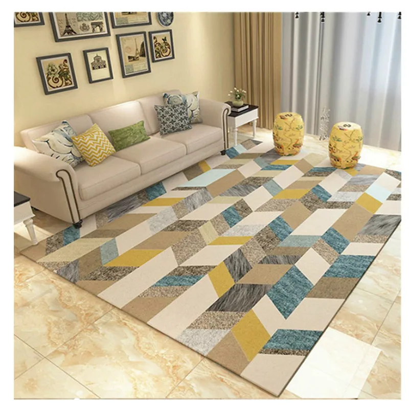 

Nordic Rug Geometric Carpet Kids Room Doormat Prayer Rug Doormat Large Area Rugs Rectangle Flannel Carpet Rug for Living Room