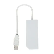 USB 2,0 Сетевая карта RJ45 LAN Сетевой разъем адаптера USB Интернет Ethernet для nintendo для wii/для wii для U/PC продвижение