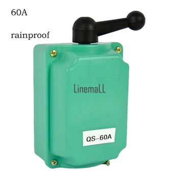 

1pc 60 Amp Drum Switch Forward/Off/Reverse Motor Control Rain Proof Reversing 60A