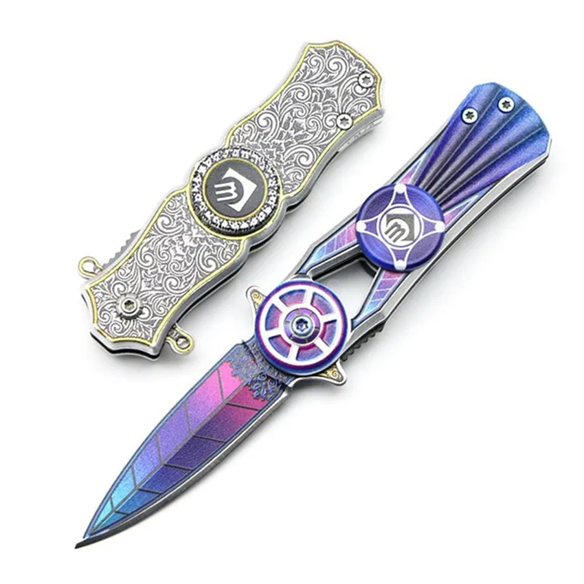 

Multifunctional Folding Hand Spinner Toy EDC Portable Pocket Knife Spinner Outdoor Tools Camping Hunting Survival Seiko Gyro