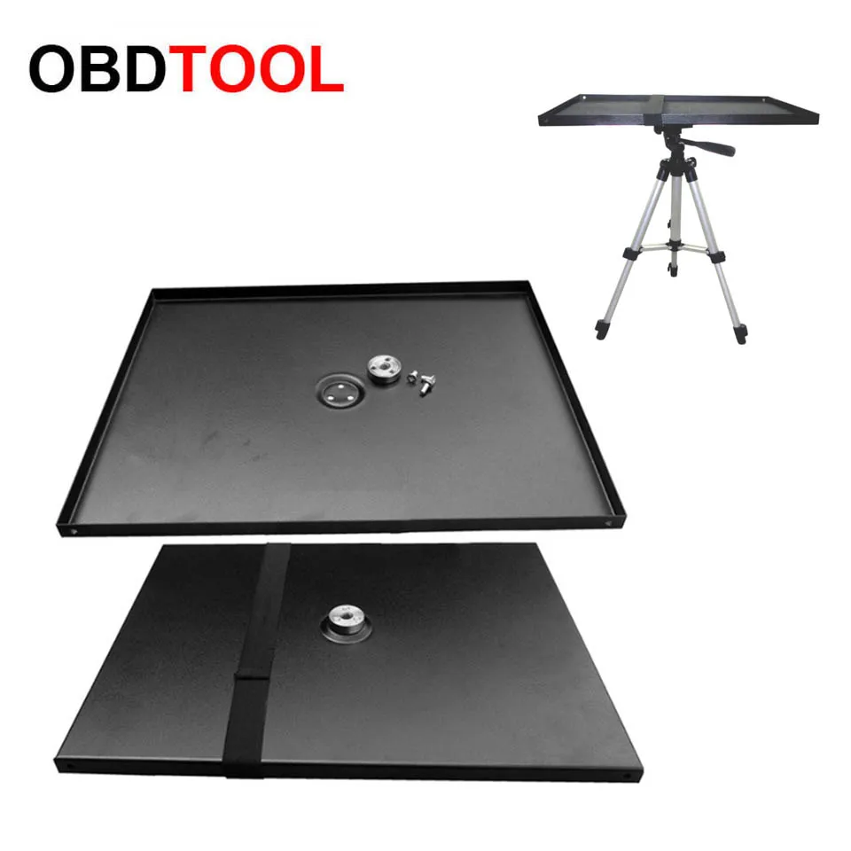 Universal Steel Laptop Notebook Smartphone Projector Tray Holder Platform Pallet for 1/4'' and 3/8'' Screw Tripod Stand Mount
