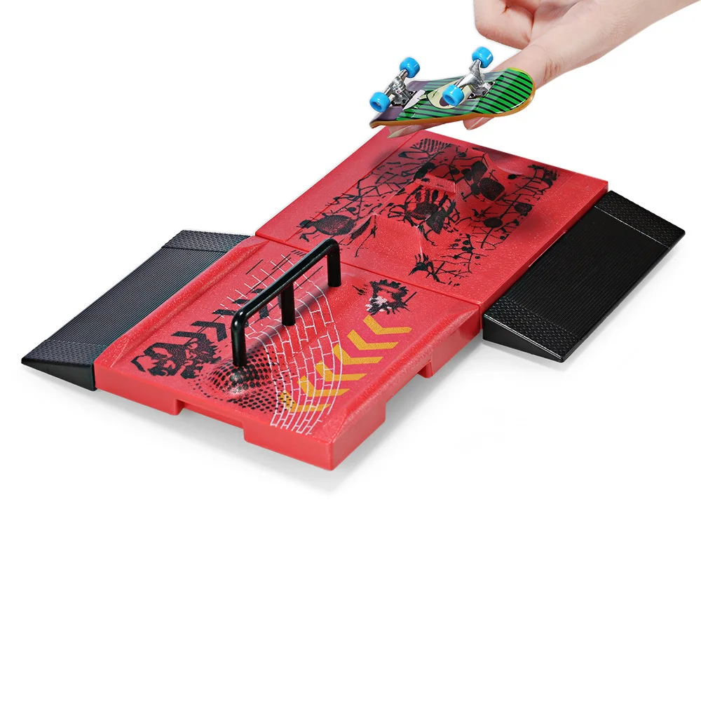 Клиренс 1 комплект скейт-парк рампы части для грифа Fingerboard Finger Board Ultimate Parks детские