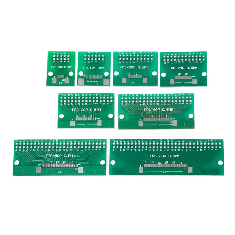 

Double Side 0.5mm 1mm FPC/FFC To 2.54mm FPC/FFC SMT PCB Converter Board Adapter Socket Plate