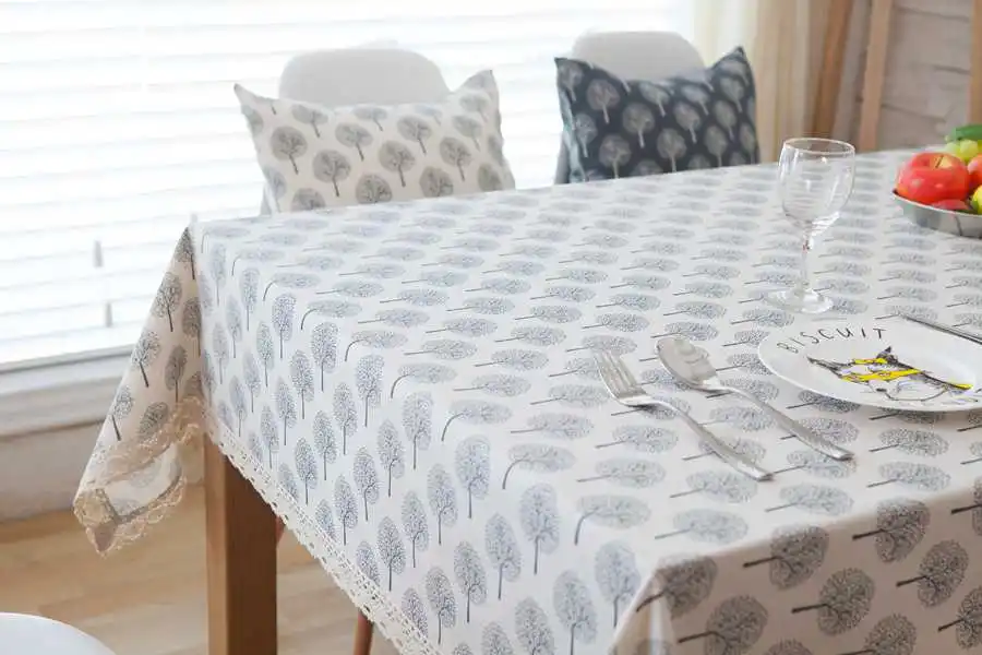Fashionable pure cotton linen tablecloth cloth art 7