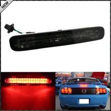 1pc Smoked Lens Super Bright 16-LED Third 3rd Brake Light For 2005-2009 Ford Mustang