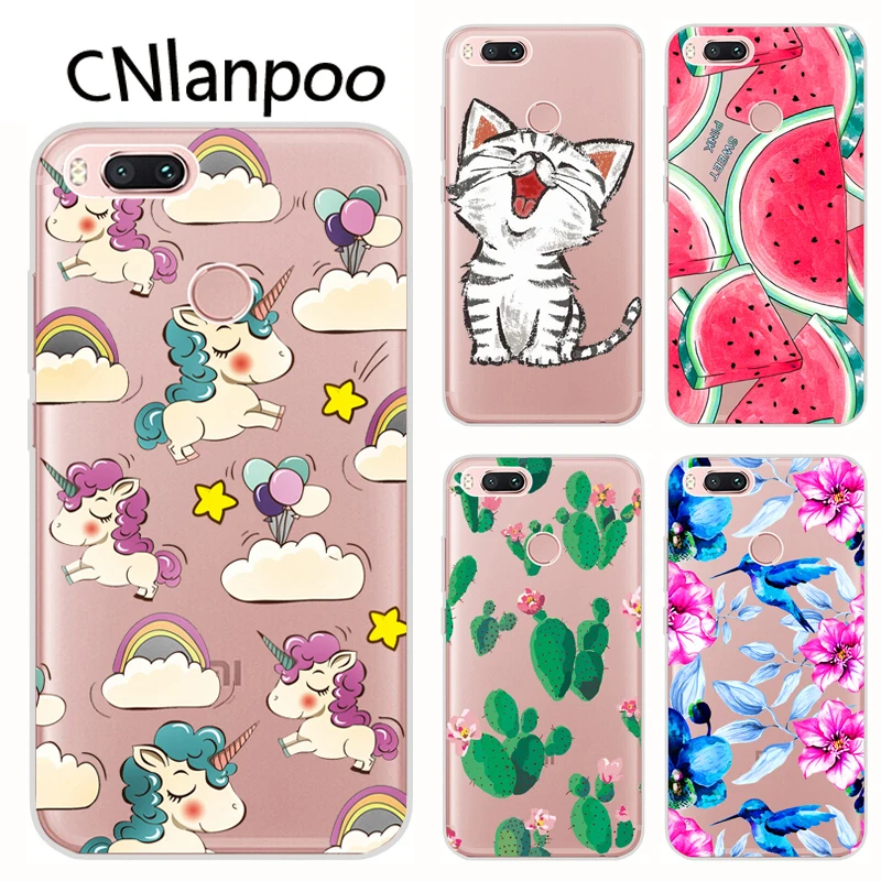 

For Xiaomi Mi A1 MiA1 Case Cartoon Painting Soft TPU Silicon Phone Back Protective Cover For Xiaomi Mi A1 Global Version Fundas