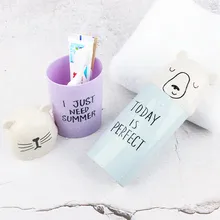 Творческий Портативный зубная щётка чашки мыть Зубная паста держатель Бизнес Путешествия пластик стиральная поставки креативный ящик для хранения Организатор