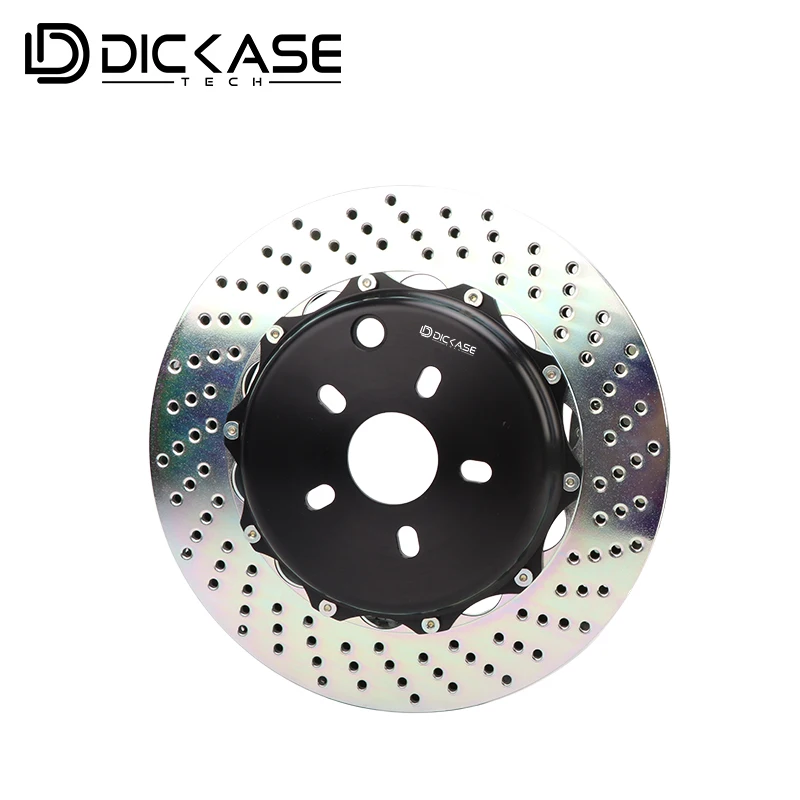 

Dicase High Precision Customized car brake rotor drill style 330*28mm 17"rim wheel for Honda/Toyota