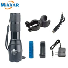 ZK30 LED Bike Light Bicycle Accessories XPE Lamp Bicycle Flashlight Torch Holder Led Bicycle Front Light Cycling Flashlight Zoom