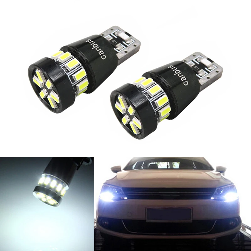 

2x T10 3014SMD LED Error Free Eyebrow Eyelid Light Bulb For VW POLO Golf 5 6 7 GTI Passat B5 B6 B7 Jetta Bora MK5 MK6 Tiguan