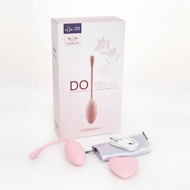 WOWYES Waterproof USB Recharger Vibrator Egg Female Vaginal Tight Exercise Smart Love Balls Kegal Jump Eggs Sex Toys For Women