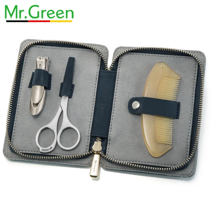 

MR.GREEN Nail Art Tool Sets 3PCS/ Set Stainless Steel Universal Home Manicure Set Nail Clippers Cleaner Grooming Kit Nail Care