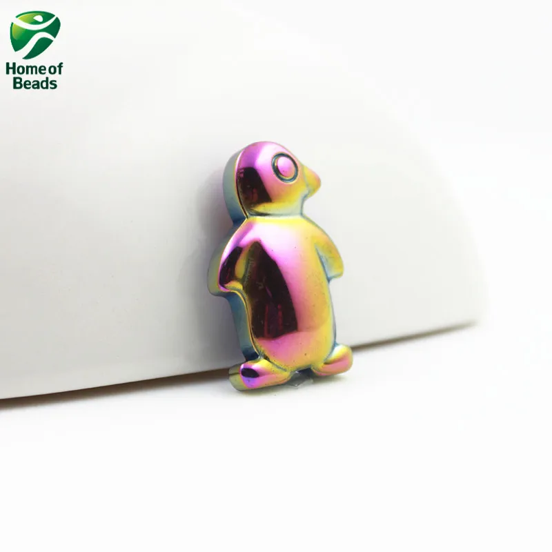 

Горячая Распродажа, модные аксессуары для кулонов с пингвином из гематита и радуги, аксессуары для diy HP1136