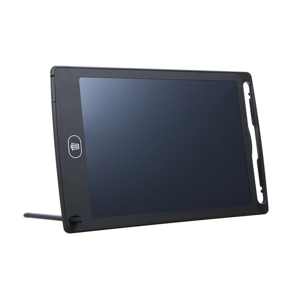 8,5 дюймовый ЖК-планшет для рисования портативный цифровой блокнот для письма электронная доска для рисования Примечания напоминание со стилусом(черный - Цвет: Черный