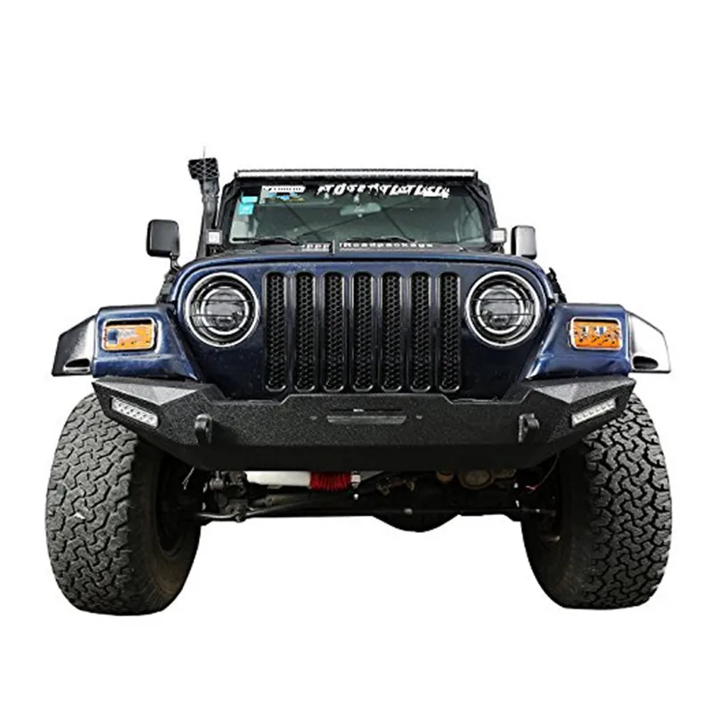 JP-GM7PCS-Bla Black Front Grill Mesh For Jeep 17