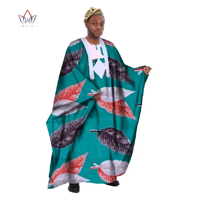 Custom Mens African Clothing Long Sleeve Men Loose Thobe Robe Dashiki