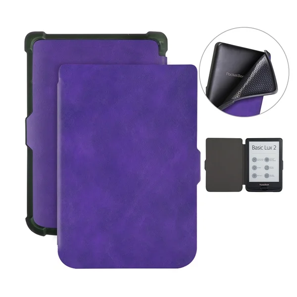 Умный тонкий защитный чехол для Pocketbook 616/627/632 basic Lux 2/touch Lux/touch HD Ereader+ 2 Бесплатный подарок - Color: Green