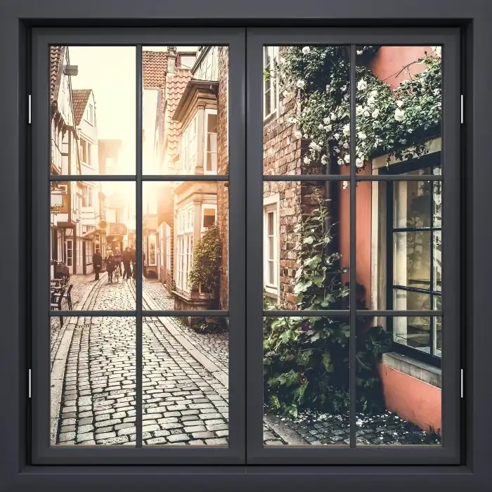 Mural de vinilo 3D para ventana, vinilo para dormitorio, calcomanías de