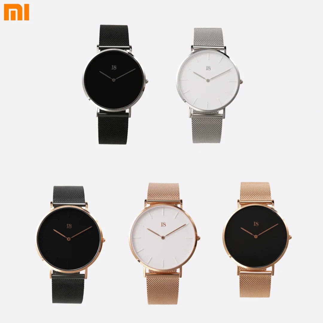 

Original Xiaomi I8 Quartz Wristwatch Stainless Steel Quartz Movement High Quality 316L Simple Synthetic Sapphire Case Watch