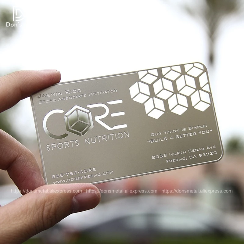 High - grade metal business card metal membership card custom personalized business card design stainless steel business card 