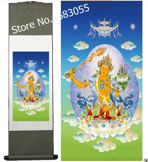 

Manjusri bodhisattva Buddhism arranged to hang a picture/decorative painting scroll wholesale