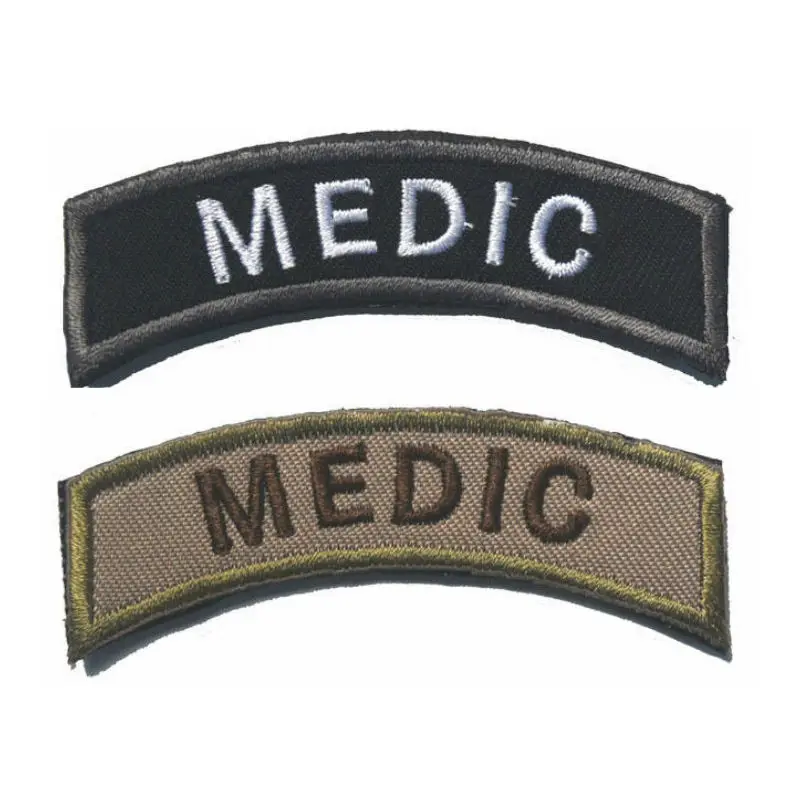 

Embroidery Badge MEDIC Soldier Letter Embroideried Badges Military Tactical Armband Sewing Applique Patch Patches For Bags Caps