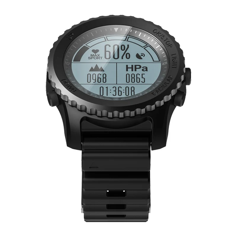 Smart Watch Multi-Professional Sports Mode IP68 Waterproof Heart Rate GPS Barometric Altitude Temperature Swimming Bluetooth