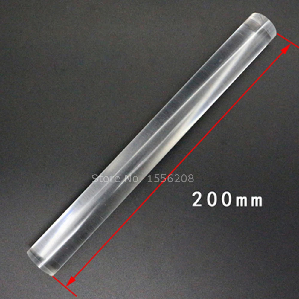 

1pcs clear acrylic plexiglass lucite rod 200mm length round pmma bar