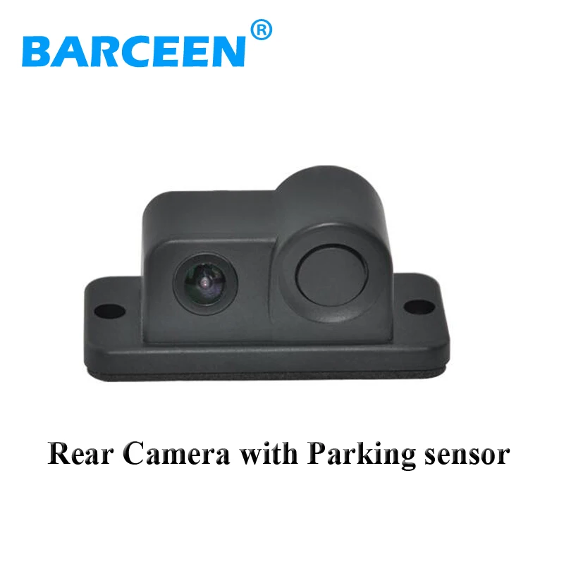 

Universal car rear view camera with parking sensor for car safety parking bring Radar sensor system 170 wide viewing lens angle