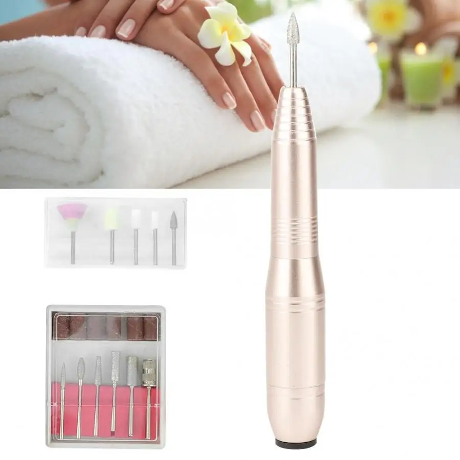 Nail Manicure Drill Pen Nail Drill Handle Handpiece for Manicure Pedicure Machine Accessory Tool