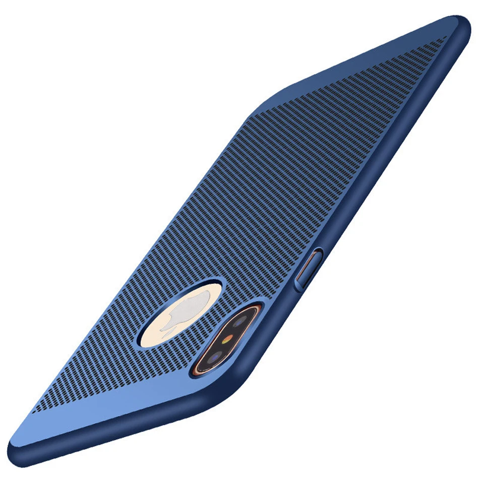 New-For-Apple-iPhone-8-Case-Honeycomb-PC-Matte-Back-Cover-Heat-Dissipation-Cooling-Housing-For (1)
