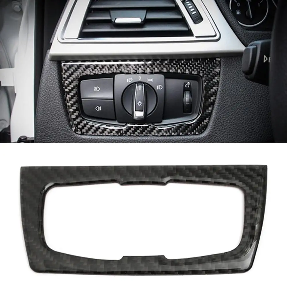 

Carbon Fiber Headlight Switch Frame Cover Trim for BMW 3 4 Series F30 F32 F33 Headlight Switch Cover