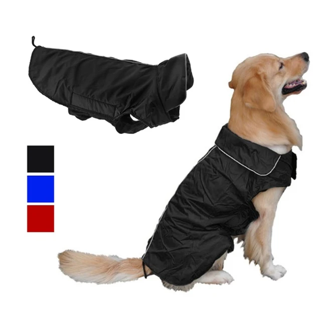 Waterproof Large Dog Coat Dog Jacket Pet Clothes with Stand Up Coveralls Collar for Shih Tzu