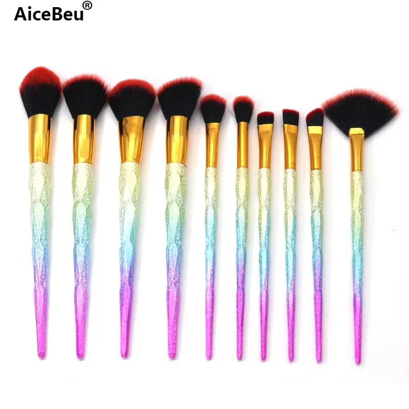 Набор кистей для макияжа AiceBeu 10 шт.|makeup brush kit|brush kitmakeup set |