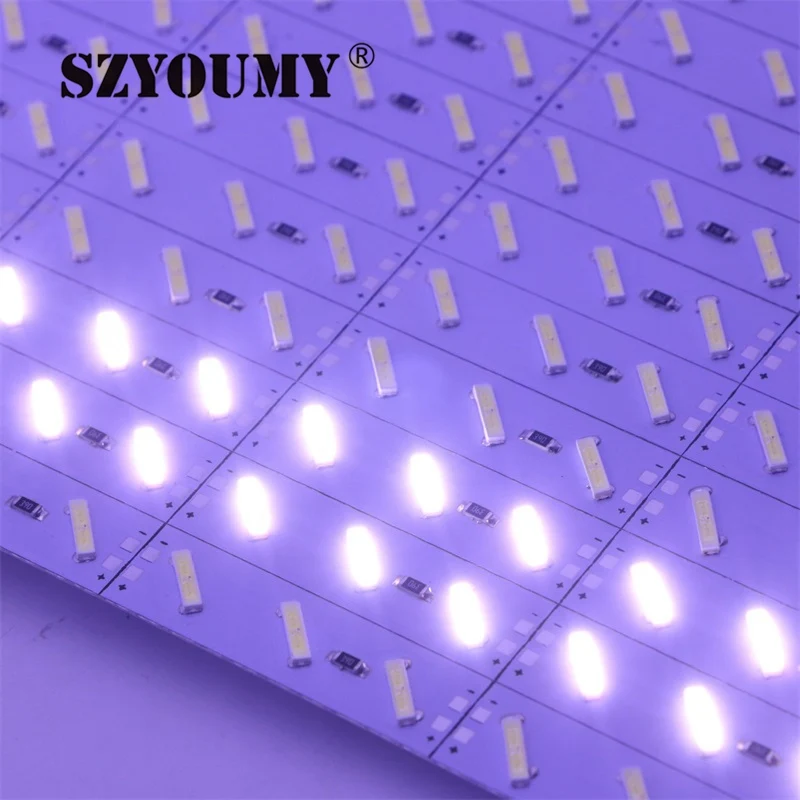 SZYOUMY SMD 8520 жесткой Светодиодные двухъядерный Импортные чип супер яркий Жесткий Жесткая свет DC 12 В 100 см 72 светодиодные огни украшения