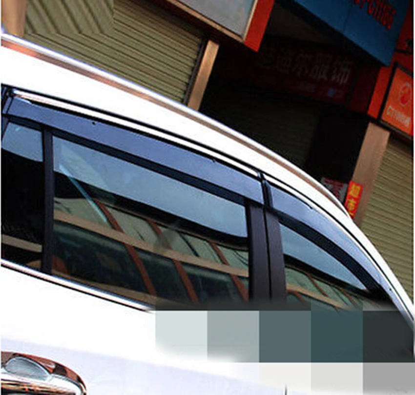 

FIT FOR 13-14 TOYOTA RAV4 SIDE WINDOW RAIN DEFLECTORS GUARD VISOR WEATHERSHIELD
