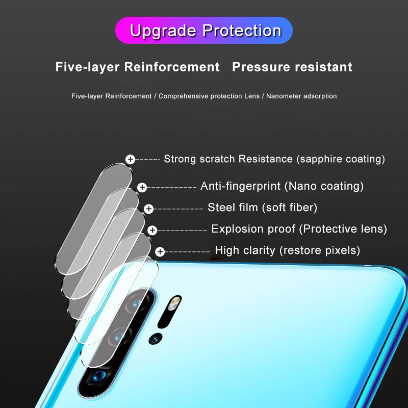 Закаленное стекло для объектива камеры HUKU 2 шт. Huawei P20 P30 Mate 20 Pro Lite Защитное lite