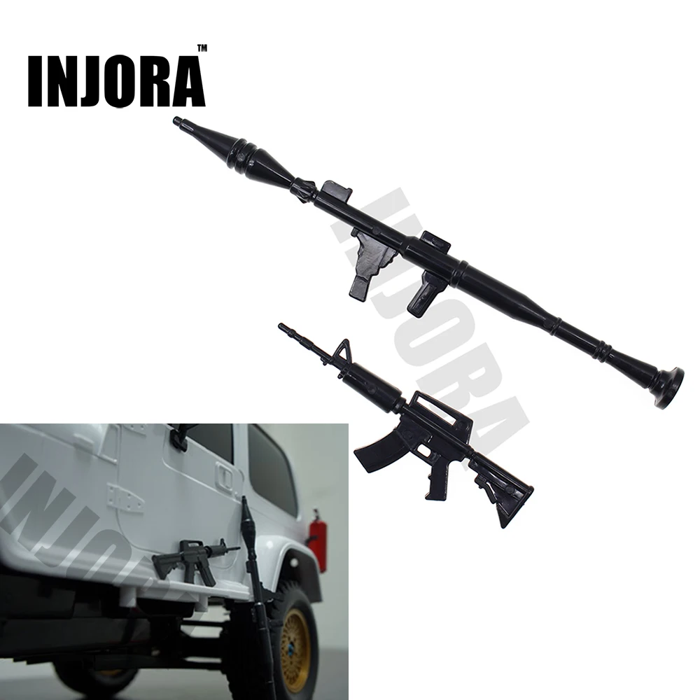 

RC Crawler Accessory Rifle and Mortar for 1:10 Axial SCX10 90047 D90 D110 TF2 Traxxas TRX-4