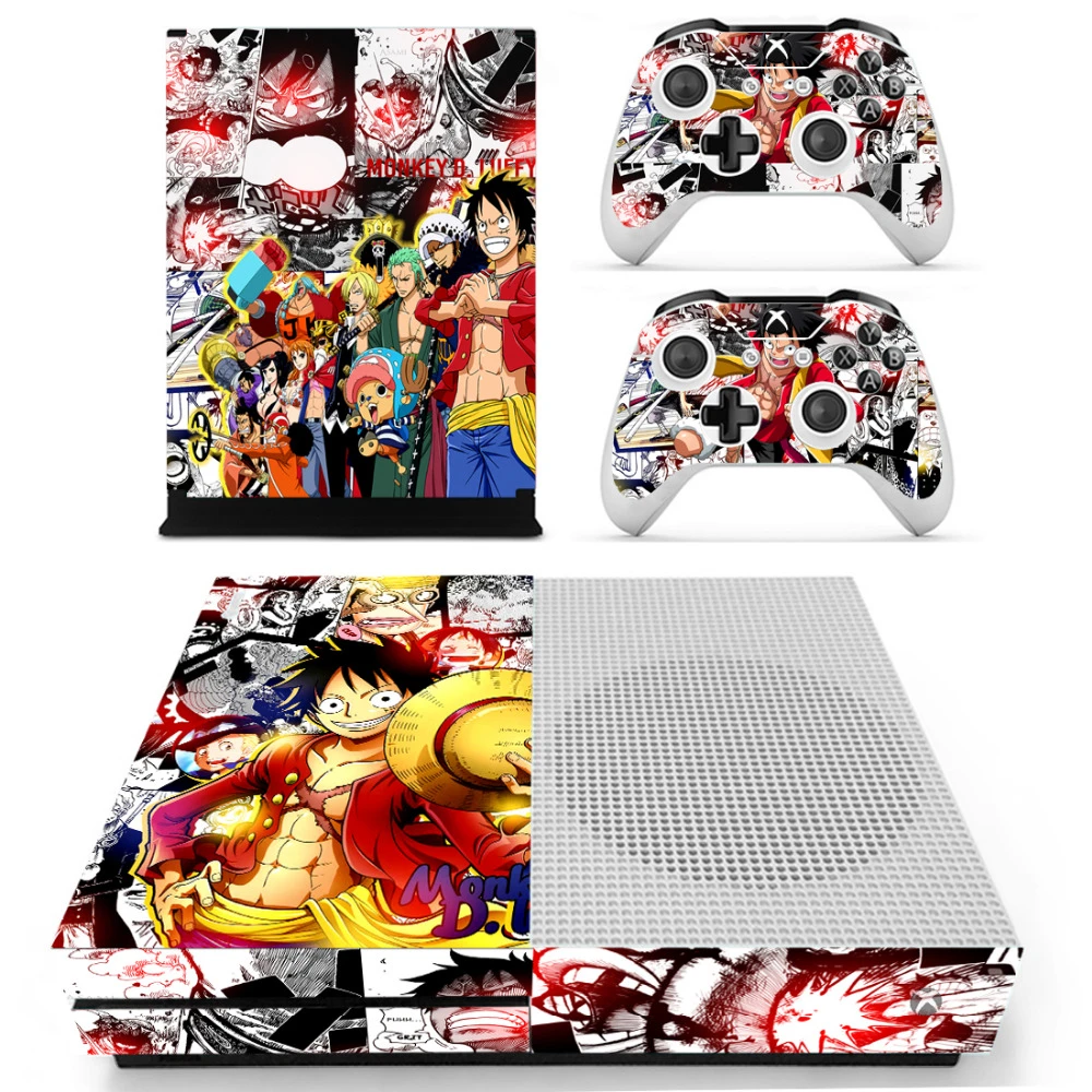 Anime One Piece Luffy Skin Sticker Decal For Microsoft Xbox One S Console And 2 Controllers For Xbox One S Skin Sticker Decal Skin Sticker Decal Stickerdecal One Piece Aliexpress