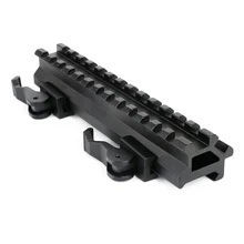 Черный 140 мм наружный двойной угол рельса QD быстрое отсоединение прицела аксессуары