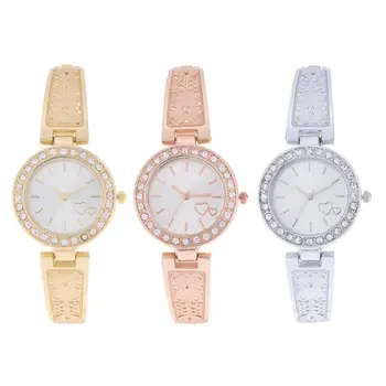 

Fashion Luxury Bracelet Women's Watch Elegant Round Dial Rhinestone Ladies Dress Wrist Watch Relojes Mujer