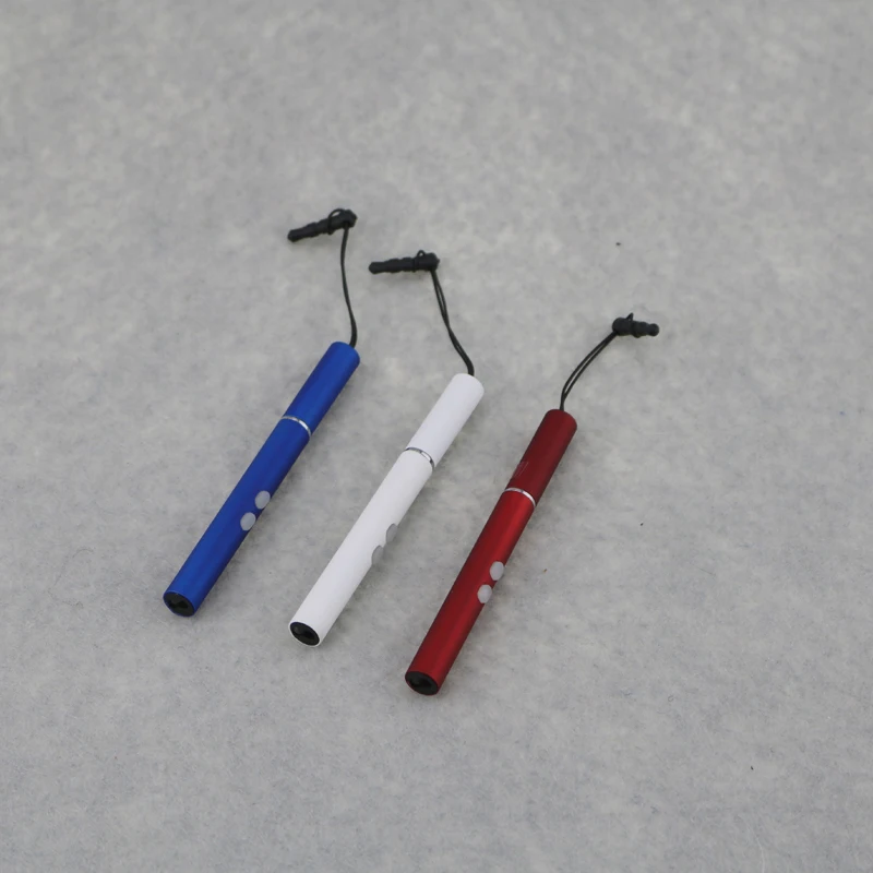 

10pcs Mini Cree Cigarette Shape LED Flashlight Pocket Laser Led Torch Lanterna With LR621 button battery
