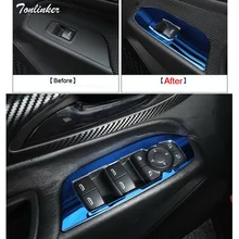 Tonlinker крышки наклейки для Chevrolet Equinox Автомобиль Стайлинг 4 шт. Нержавеющая сталь межкомнатных дверей Windows лифт кнопка наклейка