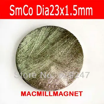 

Whole Sales Brand New Rare-earth SmCo Permanent Magnet, high temperature magnet, 4pcs/pack, dia23x1.5mm, Free Shipping