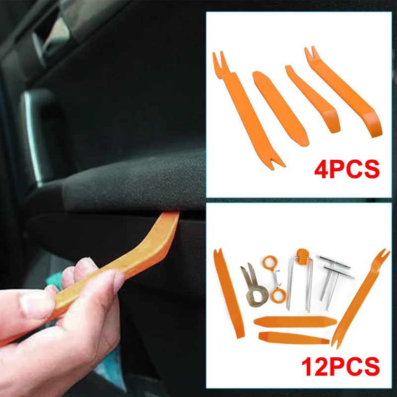 

4/12pcs Auto Car Radio Door Clip Panel Trim Dash Audio Removal Installer Pry Tool Car-styling CSL2017