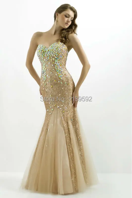 Prom Dress Beaded Indian