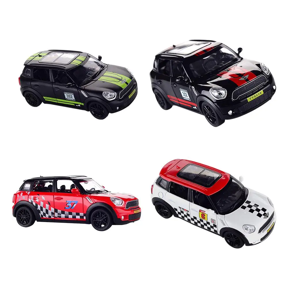 

1:32 Scale Diecast Alloy Metal Car Model LED Light Toy Car with Sound Countryman Model Pull Back Vehicles Toy