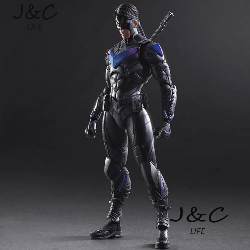 

New Batman Action Figure Movie Cartoon Bat-Man Nightwing 27cm PVC Model Collect Anime Model Toys Juguetes kids toys