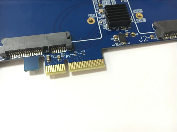 Dupla de Alta Adaptador para Mac Iii para Pci Marvell Sata Velocidade Express Pci-e 2x Ssd Pro 3.1-5.1 Apoio Raid 01 88se9230 - Imagem 4